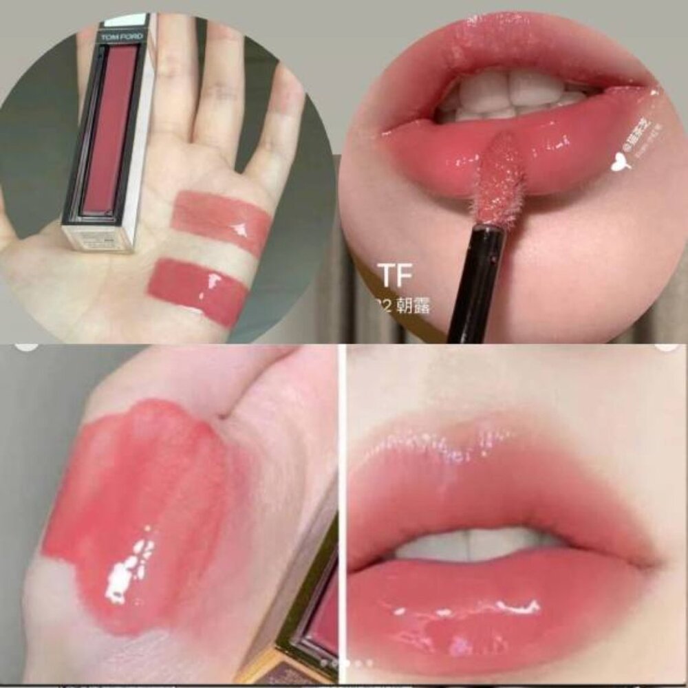 Tom Ford Soleil Neige Gloss Luxe Lip Gloss in 22 Sunrise Pink - Picture 4 of 5